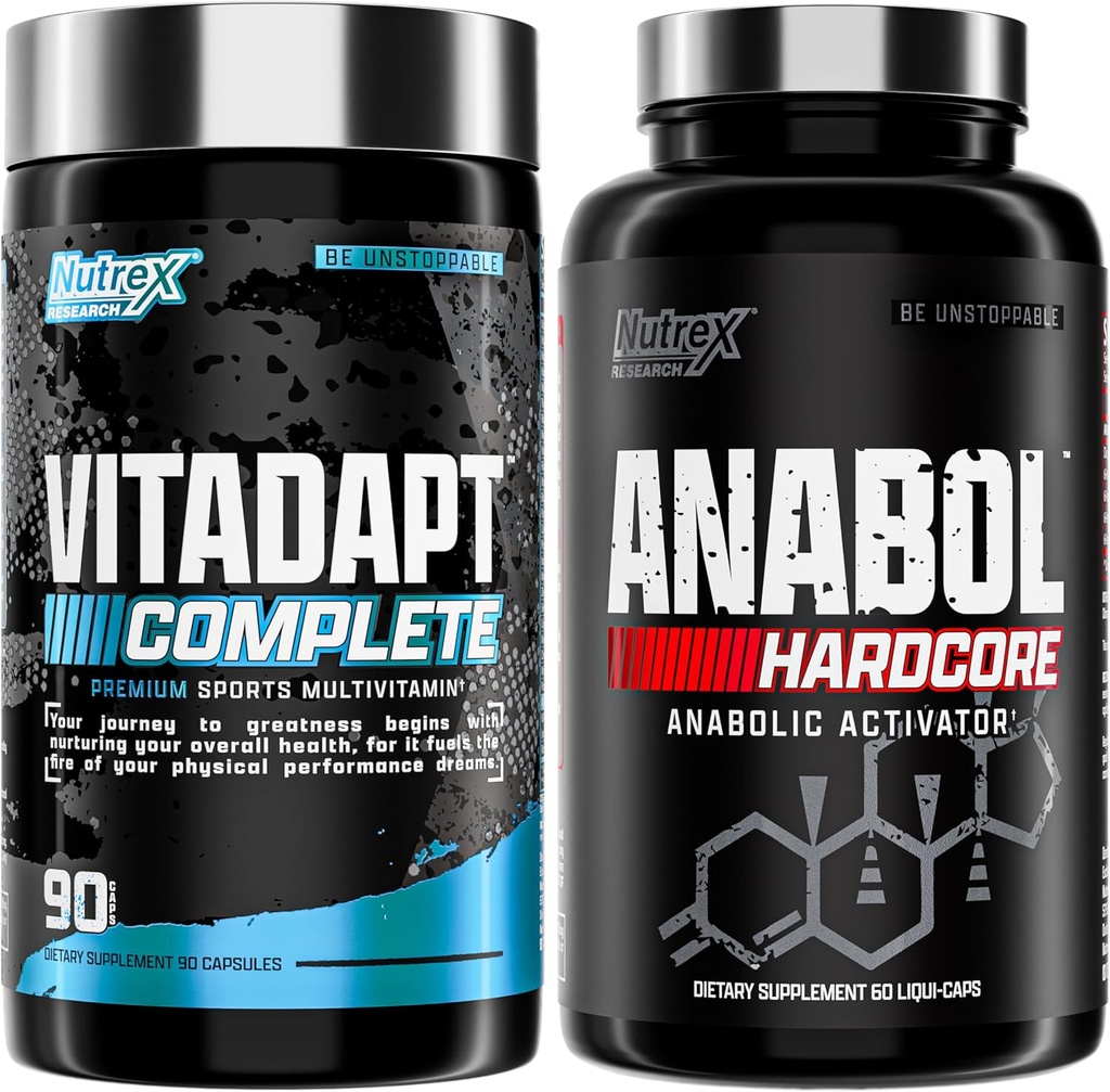 Nutrex Research Anabol Hardcore " Vitadapt Complete Sports Multivitamin with KSM-66 Ashwagandha