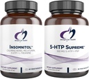 Diseños para Salud 5-HTP + Insomnitol Duo - Mood Suplemento, Incluye Valerian, Melatonin y L-Theanine (2 Juego de Producto)