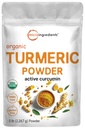 Orgánica Turmeric Powder, 5 Libras ← Rich in Active Curcumin ← Pura Turmeric Suplemento Antioxidante Apoyo para la Salud Conjunta &amp; Inmunitaria ← Non-GMO, Vegan Friendly, India Origin