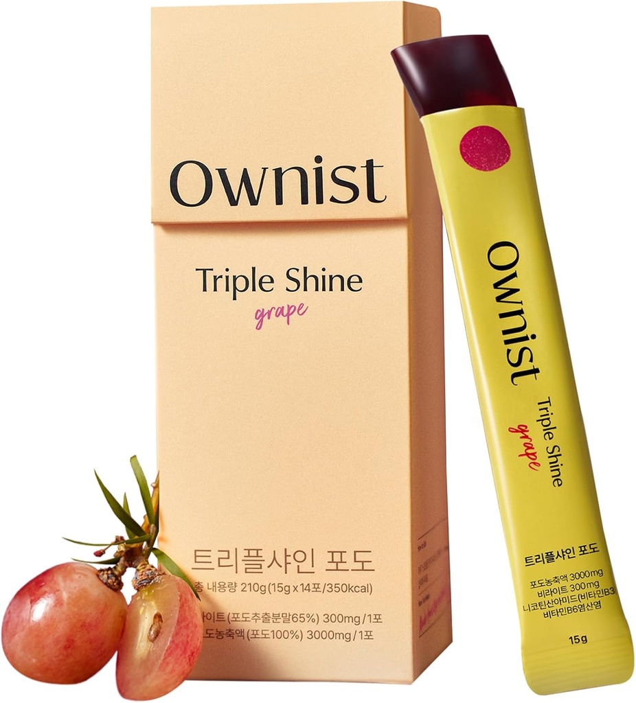 Triple Shine Jelly On-The-Go - Targets Dark Spots & Skin Brightening, Contains BelightTM, Vitamins B, C - 14 Stick Packs