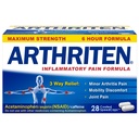 Fórmulas de Dolor Inflamatorio con 3 Ingredientes Activos: Aspirina, Acetaminofeno &amp; Caffeine, Blanco, 28 Cuenta (Pack of 1)