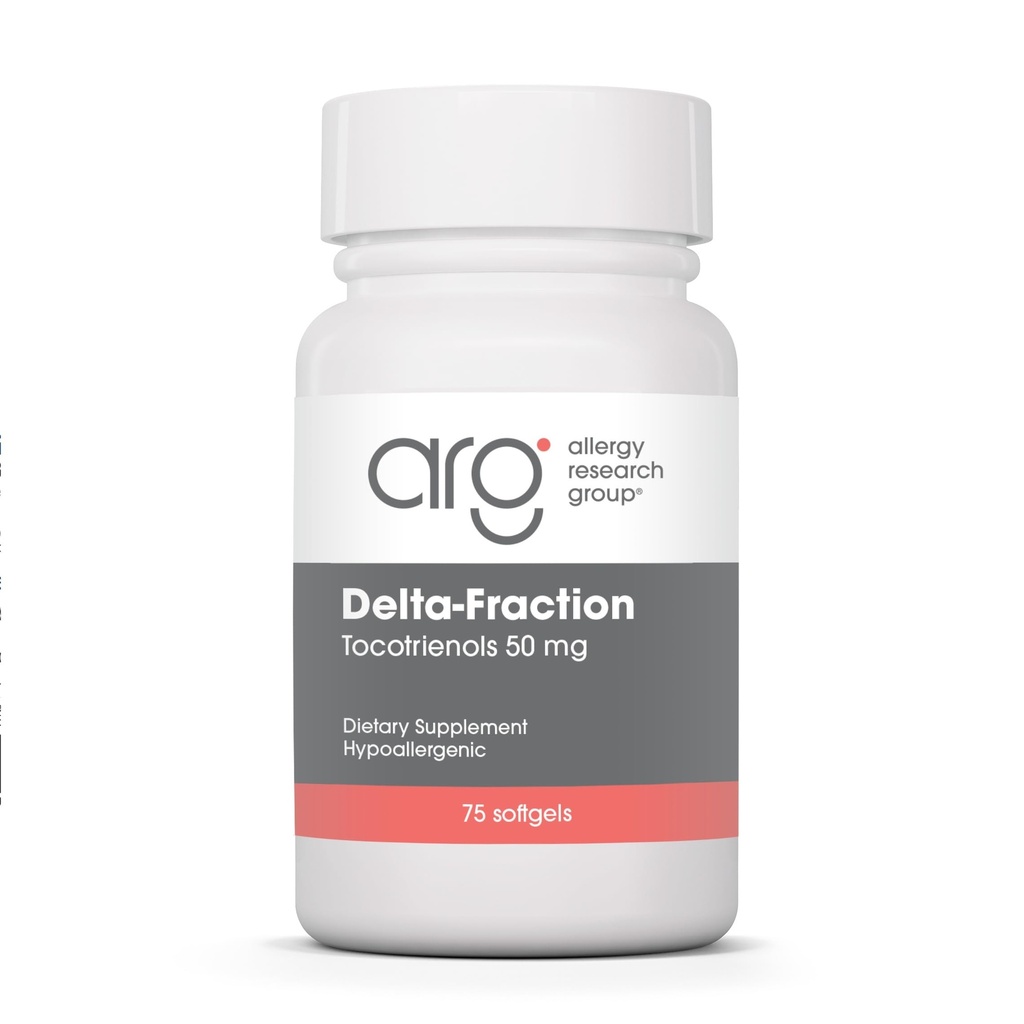 Grupo de Investigación de Alergia Delta-Fraction Tocotrienols Suplemento - 50 mg Vitamina E, Annatto, Gamma, Tocotrienols Only, Tocopherol-Free, Hypoallergenic, Softgels - 75 Cuenta