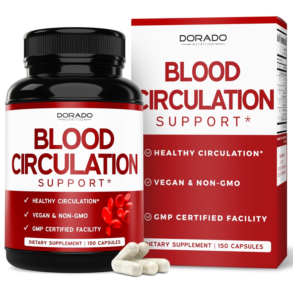 Suplementos de Circulación de Sangre con Diosmin &amp; Más (150 cápsulas) Suplementos de Flujo de Sangre para Hombres &amp; Mujeres - Araña " Veinas de Varicosa para Apoyo Legislativo - Vegan " No GMO - 3er partido probado - USA