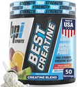 BPI Sports Best Creatine - Creatine Monohydrate Powder for Men & Women, Himalayan Salt - Strength, Pump, Endurance, Muscle Growth, Muscle Definition - No Bloat – Fruit Punch – 50 porciones – 10.58 oz
