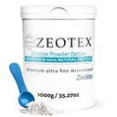 Zeolite Detox Powder – Suplemento Clinoptilolite para la limpieza completa del cuerpo, Gut Health, Energy, Immune &amp; pH Support ← Natural Mineral – 1000g