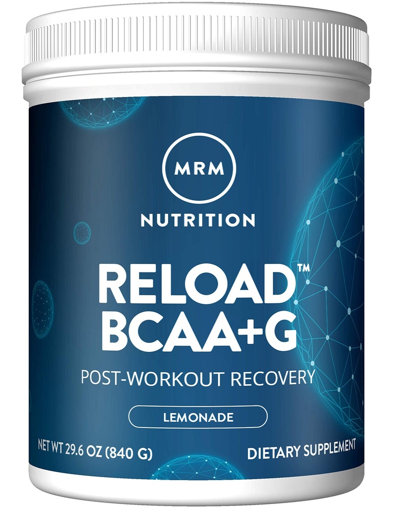MRM BCAA+G RELOAD Post-Workout Recovery – Lemon, 840g - 60 Servings Por Container