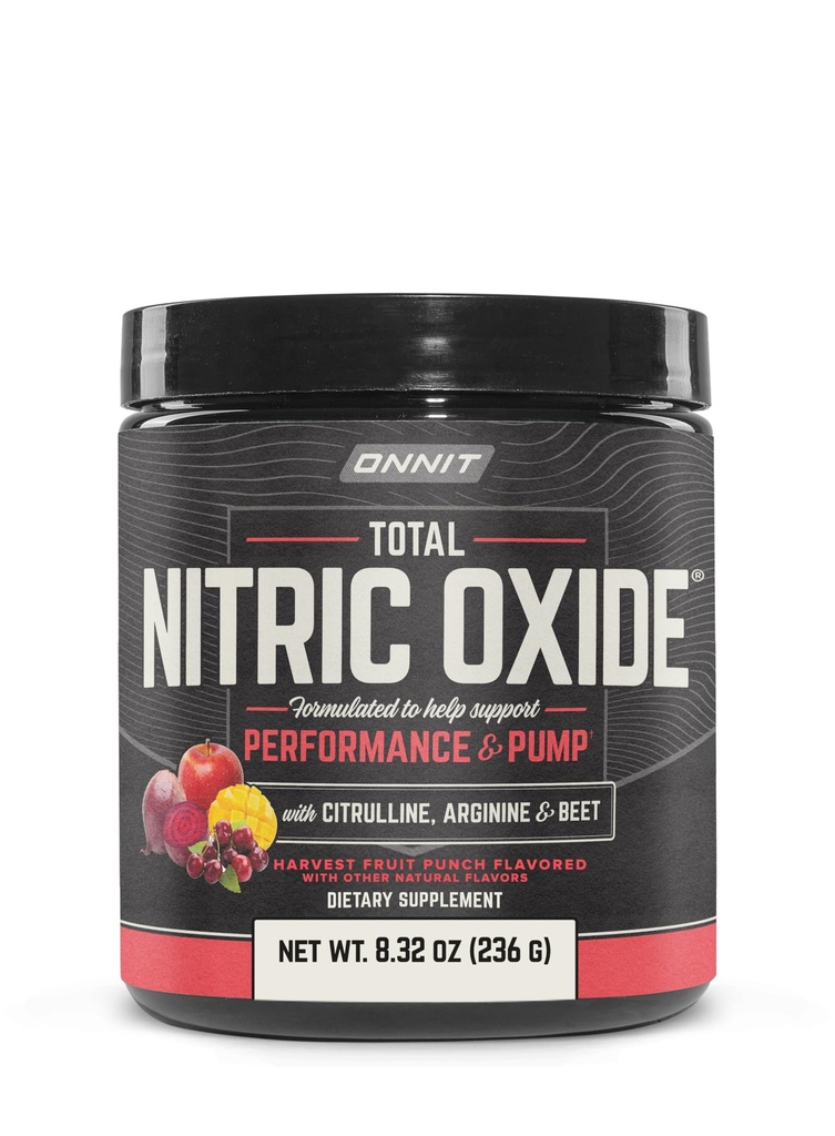 Pólvora total del ejercicio del óxido nítrico, prueba IGENTM no GMO, sabor a fruta, suplemento dietético libre de cafeína para apoyar el crecimiento del músculo con Nitrato Arginino NO3-T, 20