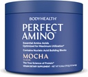 BodyHealth PerfectAmino Powder - BCAA and EAA Powder for Pre and Post Workout - Amino Acid Energy Drink for Hombres and Women to Support Lean Muscle and Recovery - Mocha - 30 Servings