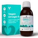 Vegan Omega 3 Liquid, de Microalgae, 800 mg de EPA DHA, con vitamina D3, apoya la salud del corazón, cerebro y ojo, natural Fish Oil Alternative, UK Made, Unflavoured