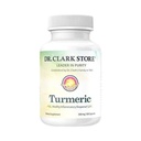 Dr. Clark Store Turmeric Curcumin 500mg – 100 cápsulas, Immune Support, Natural Herbal Supplement, Non-GMO, Vegan, Antioxidante Boost