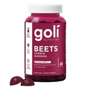 Suplemento nutricional Goli, Beets Cardio Gummy - 60 Conde - 100mg CoQ10 &amp; Beet Root Extract - Gluten-Free, Vegan, Non-GMO, y Gelatin-Free.