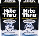 Ayudas de sueño avanzadas Melatonina Suplemento dietético, 10 mg cápsulas, 60 cuenta (Pack of 2)