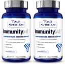 1MD Nutrición ImmunityMD - Immune Health Probiotic ← Potent, Doctor-Selected Probiotic Strains with Prebiotic - Promote Global Immune System Strength, Reduce Everyday Stress tención 60 Capsules (2 Pack)