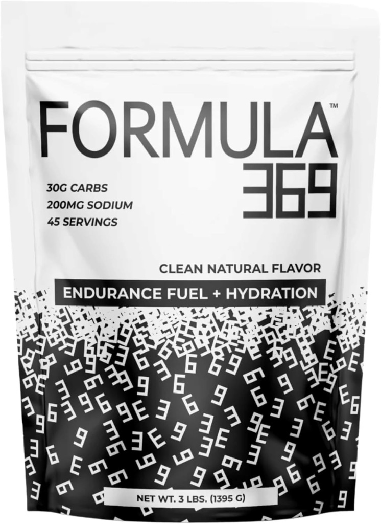 Fórmula 369 Endurance &amp; Energy Drink Mix – 30g Carbs + Electrolytes peru Dual Carb Powder for Athletes TEN Vegan ANTE (3 lb, Unflavored)