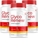 (3 Pack) Glyco Renew - Glyco Renew Blood Support, GlycoRenew Blood Support, Glyco Renew Blood Support Pills, Ripped Glyco Renew Blood Support, Glyco Renew Pills, Glyco Renew Supplement, 90 Capsules
