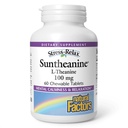 Factores naturales Suntheanine L-Theanine 100 mg - Suplemento de salud para la calma Outlook - L-Theanine Suplemento soporta Ayudas relajantes al sueño contra la somnolencia - 60 Tablas Chewable (30 Servimientos)