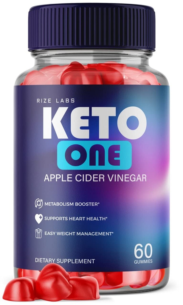 rize labs - Keto One ACV Gummies for Weight Loss - Apple Cider Vinegar - Advanced Energy Formula Suplemento to Burn Belly Fat (60 Gummies)