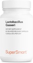 Supersmart - Lactobacillus Gasseri 12 Billones CFU por día - Suplemento Probiótico Silencio No Gluten Libre - 60 cápsulas DR (Delayed Release)