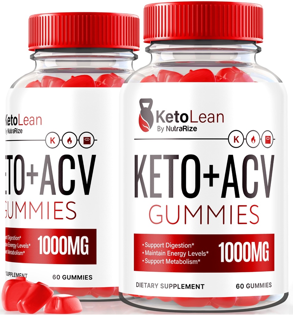 (2 Pack) Keto Lean Keto ACV Gummies, Keto + ACV Gummies, All Natural Apple Sider Vinegar 1000MG, ACV Keto Gummy Suplemento, Keto Vitaminas, Keto Plus ACV, KetoLean Reseñas (120 Gummies)
