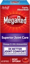 Omega-3 Krill Oil and Joint Supplement - Megared Joint Care 60 softgels - EPA/DHA ácidos grasos, Antioxidantes, ácido hialurónico, No pescados burp aftertaste as with Fish Oil