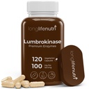 LongLifeNutri Lumbrokinase 100mg – Maximum Activity 2,000,000 Units Por Serving, 120 Vegetarian Capsules, 2-Month Supply, Natural Enzyme Supplement for Circulatory Health, Lab Tested, Made in USA