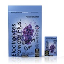 PowderVitamin Electrolytes Powder Plus, Keto, Blueberry Grape, Zero Sugar, 1000 mg de Potasio, 120 mg de Calcio, 120 mg de Magnesio, Non-GMO, Zero Calories, 30 paquetes de hidratación
