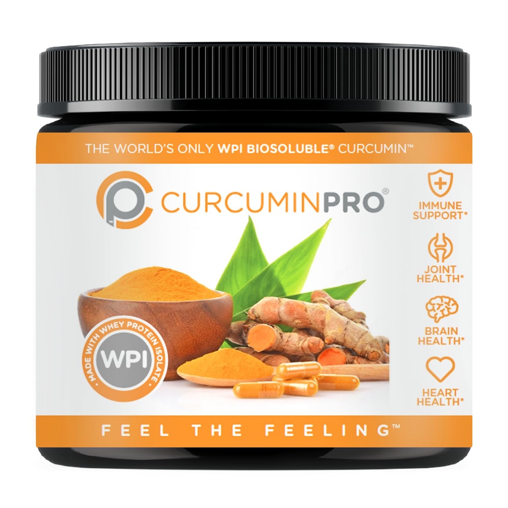 curcuminpro Curcumin completa Bulk Powder ← BioSoluble Orgánica Turmeric Curcumin Suplemento  High Absorption Curcuma Organica en Polvo ← Natural Wellness Support  durable 90 Grams