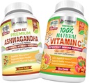 FRESH HEALTHCARE Ashwagandha KSM 66 y 100% Natural Vitamina C - Bundle