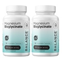 Magnesio Bisglycinate 200mg - High Absorption Chelated Magnesium Supplement - Gentle on Stomach, Gluten-Free, Supports Sleep, Muscle Cramps & Positive Mood - 120 Capsules (Pack of 2)