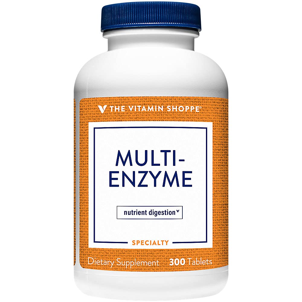 La vitamina Shoppe Multi Enzyme - ayuda a apoyar la digestión " absorción de proteínas, carbohidratos " grasa (300 tabletas)