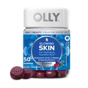OLLY Glowing Skin Gummy, Hydrated " Youthful Skin,* Acid hialurónico, Peptides de Collagen, Buckthorn de mar, Plump Berry Flavor, 25 Day Supply - 50 Count