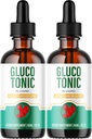(2 Pack) Gluco Tonic, GlucoTonic Drops, Gluco Tonic Liquid Drops, Gluco Tonic Drops All Natural Support Formula, GlucoTonic Drops - Premium Formula, Gluco Tonic Gotas Review, 2 Bottles For 2 Months