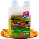 1500mg Glucosamina líquida " Condroitina - alta concentración rápido absorción Fórmula Orange Flavor ayuda a apoyar la salud conjunta del cartílago - con corteza blanca Willow, manganese " Boswellin (32 Day Supply)