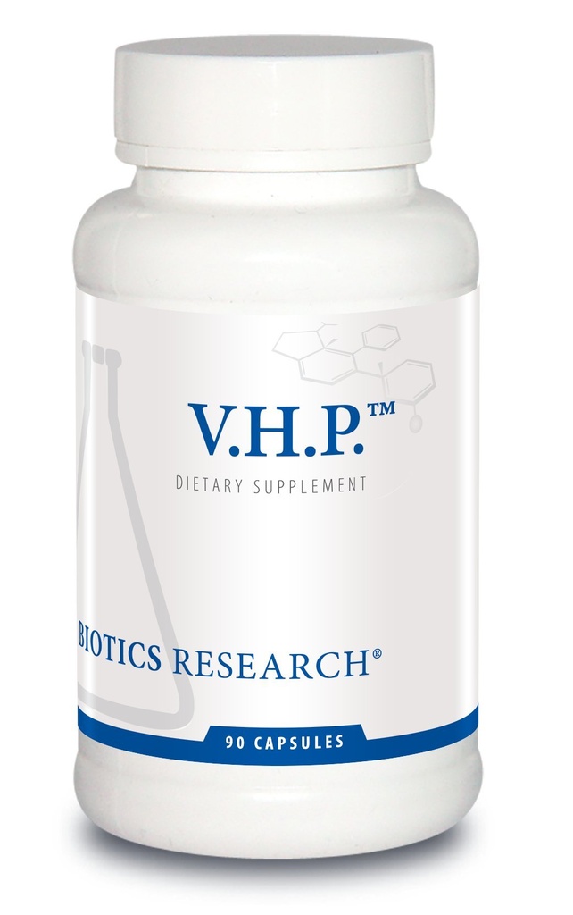 Biotics Research V.H.P. – Valerian, Hops, Passionflower, GABA, Anxiolytic, Relax Formula, 90 cápsulas