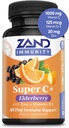 Zand Immunity Super C+ con Elderberry, All Day Immune Support, 1000mg PureWay-C Vitamina C Plus Zinc & Vitamina D-3, Ausorción mejorada, 60 Tabletas, 30 Servimientos