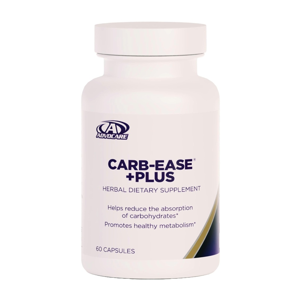 AdvoCare Carb-Ease Plus - Suplemento de Bloqueador de Carb con Bean Kidney, Semillas de Grape > Extractos de café verde - Apoyo Metabolismo saludable* - 60 cápsulas