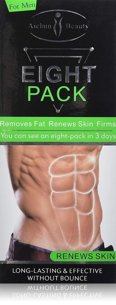 AICHUN BEAUTY Eight Pack Para Hombre fuerte Waist Manly Torso Smooth Lines Press Fitness Belly Burning Muscle Fat Remove Renews Skin Weight Loss Slimming Cream 170g