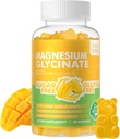 90 TC Magnesio Glycinate Gummies 1000mg - Suplemento de Potasio de Magnesio Libre de Azúcar con Vitamina D, B6, CoQ10 para calma Mood & Sleep Support - 90 Mango Piña Gummies