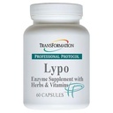 Transformación Enzimas Lypo Enzyme Suplemento con hierbas y vitaminas para la salud digestiva, 60 caps