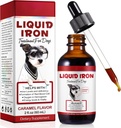 Suplementos de hierro líquido para perros, hierro liquiI con vitamina C y B12,Apoyos Anemia, bajos niveles de energía y letargo, promueve la salud sanguínea, ayuda con la formación de células rojas de sangre