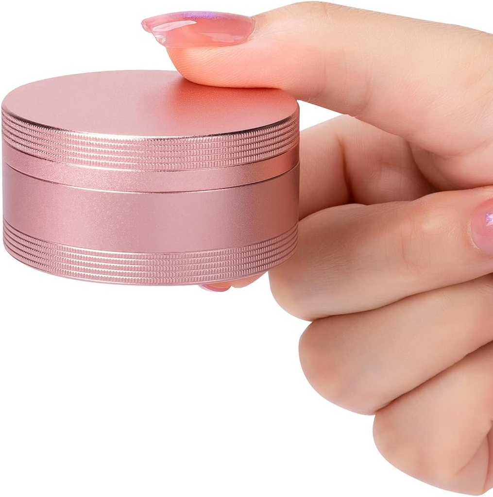 Píldora portátil de la caja Case Daily - Waterproof Single Metal Pill Container for Pocket Purse, Aluminium Alloy Round Daily Medicine Organizer to Hold Vitamins, Fish Oil, Medicine Medium Size