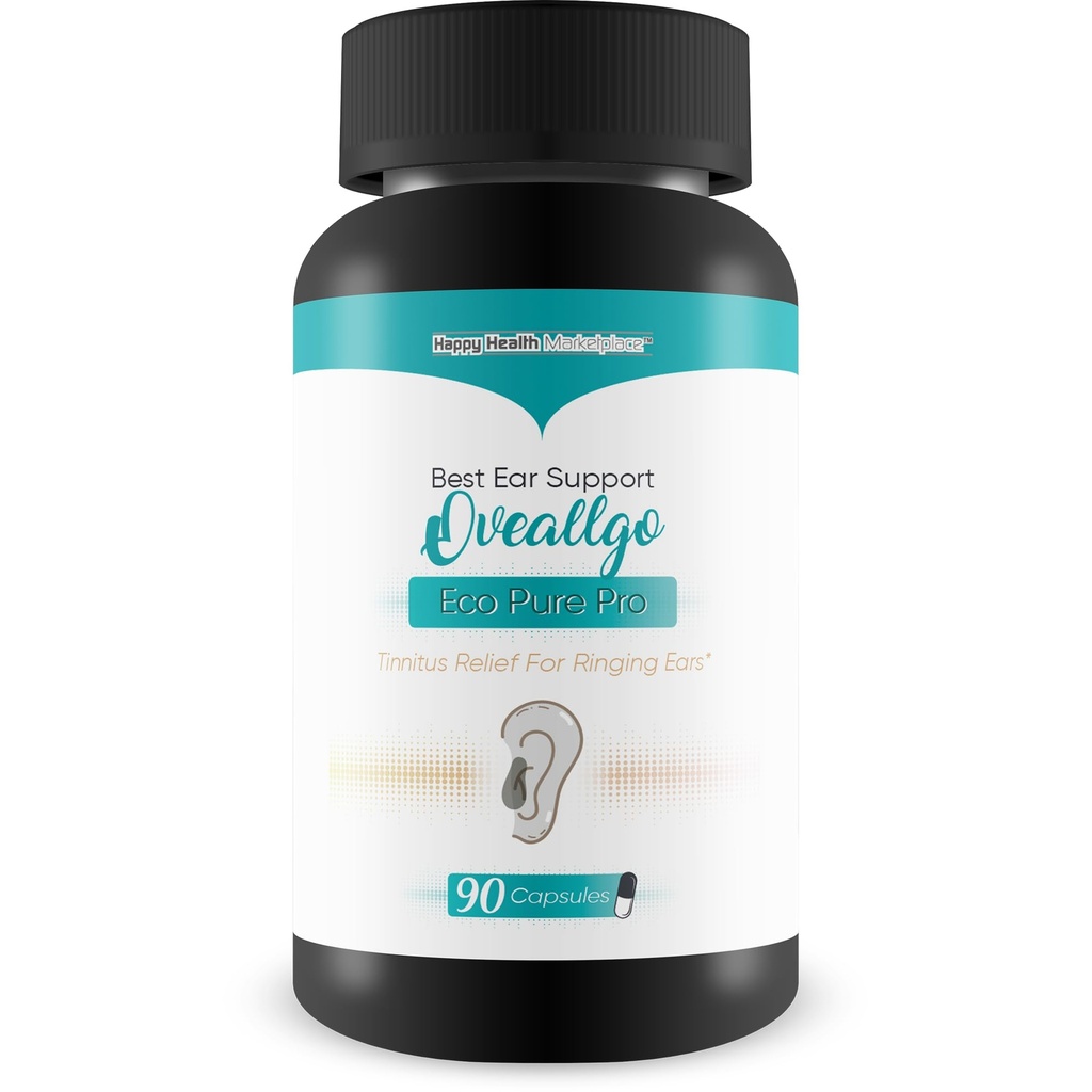 Suplemento de Tinnitus - Nuestro Mejor Anillo de Orejas de Alivio de Tinnitus - Salud del oído Suplementos de Tinnitus - Borrar las píldoras de Tinnitus - Ayuda Parar el Anillo en los oídos Anillo en el Alivio Oveallgo Eco Pure Pro