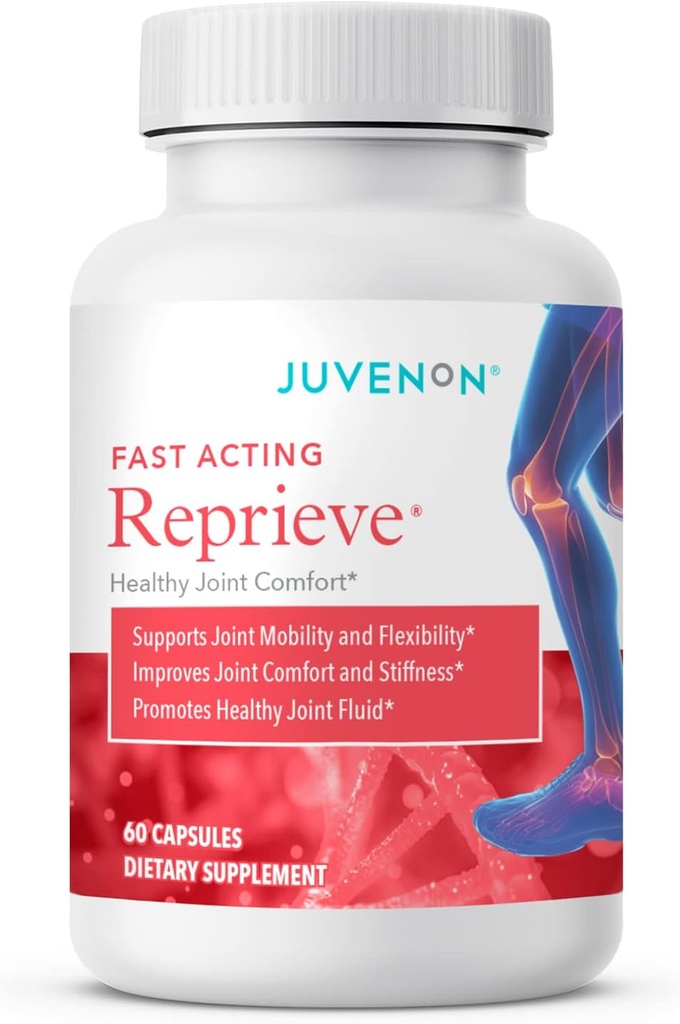 [BRSWGBQ3BYPBAA3X] Juvenon Reprieve Capsules (60 Capsules) - Fast-Acting, Joint Comfort Supplement and Effective Joint Support Solution, Research Verified
