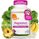 Zahler - Suplemento de Magnesio cápsulas 200 mg (90 Conde) Certificado Kosher Citrato de Magnesio Bioactivo para Max Absorción - Magnesio Natural Mineral para Mujeres - Mejores Suplementos de Magnesio