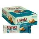 ¡Piensa! Barras de alta proteína Vegan/Planta - Chip de chocolate de mantequilla de maní, 13g Proteína, 5g Azúcar, No Sweeteners artificiales, Proyecto no GMO Verificado, 10 Conde (Paquete May Vary)
