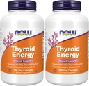 AHORA Suplementos, Thyroid EnergyTM, Iodine y Tyrosine Plus Selenium, Zinc y Copper, 180 Veg Capsules (Pack of 2)