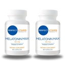 60mg Extra Strength Melatonin MAX - High Dosage Melatonin Asegura un suministro de esta hormona importante - 100% libre de drogas, Vegan, no Gluten-Free (120 cápsulas 2-Pack)