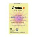 Vitron-C Iron Supplement for Women with Vitamin C, for Red Blood Cell Production & Immune Support, 60 Count