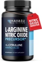 L-Arginina cápsulas con L-Citrulline - Nitric Oxide Suplemento - L Arginine y L Citrulline Blend - 60 Conde - Vegan, No GMO Cápsulas para el rendimiento, resistencia y apoyo muscular - 1 mes de suministro