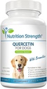 Quercetina para perros con bromelaina para apoyar el sistema equilibrado de inmunes, promover el alivio inflamatorio & actividad antioxidante, quercetina para alergias a perros, 120 tabletas Chewable